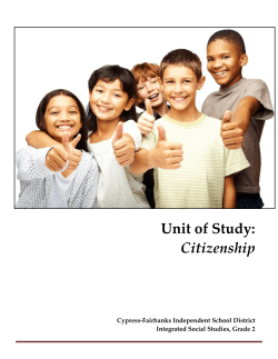 Unit of Study: Citizenship