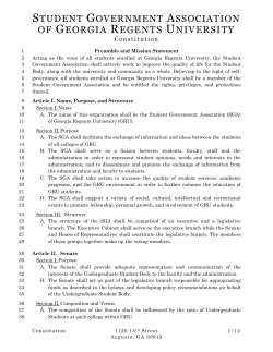 Preamble and Mission Statement