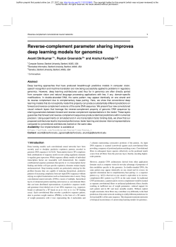 Reverse-complement parameter sharing improves deep