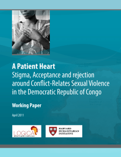 A Patient Heart Stigma, Acceptance and rejection around Conflict