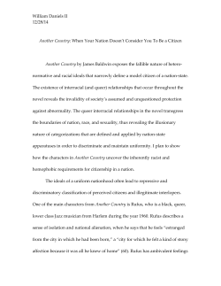 Another Country - ScholarWorks@BGSU