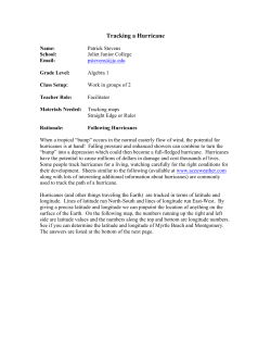 Activity: Tracking a Hurricane