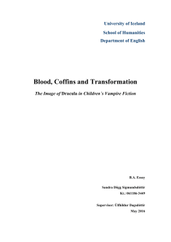 Blood, Coffins and Transformation