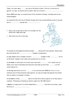 Glaciation - Teachit Geography