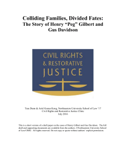 Colliding Families Divided Fates 8.4.16