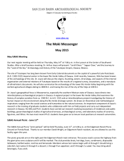The Moki Messenger - San Juan Basin Archaeological Society