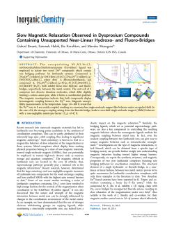 Slow Magnetic Relaxation Observed in