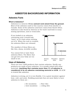 asbestos background information
