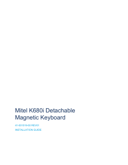 Mitel K680i Detachable Magnetic Keyboard