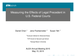 Measuring the Effects of Legal Precedent in U.S. Federal Courts