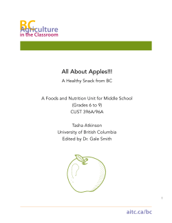 All About Apples!!! - Agriculture in Classroom Canada