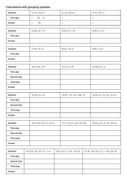 calculations with grouping symbols (PDF 111.66 KB)