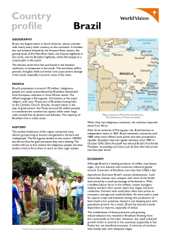 Brazil Country Profile - World Vision Australia