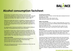 Alcohol consumption factsheet