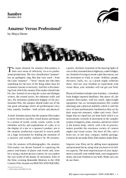hambre Amateur Versus Professional1