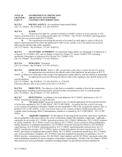 TITLE 20 ENVIRONMENTAL PROTECTION CHAPTER 2 AIR