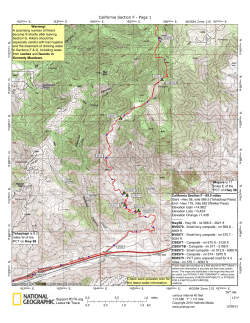 California Section F - Halfmile`s PCT Maps