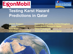 Testing karst hazard Prediction in Qatar