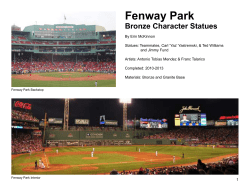 Fenway Park - Urban Culture Institute