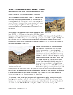 Section 25: Leslie Gulch to Owyhee State Park, 27 miles