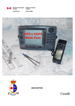 GPS/DGPS Made Easy - Canadian Coast Guard