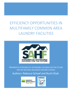 Efficiency Opportunities in Multifamily Common Area Laundry