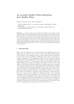 An Accurate Model of Wave Refraction Over