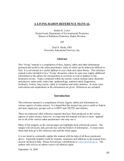 a living radon reference manual