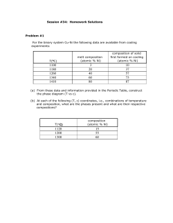 Session #34: Homework Solutions