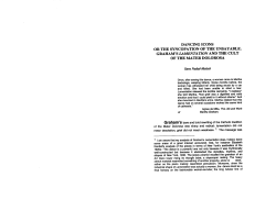 dancing icons or the syncopation of the unsayable