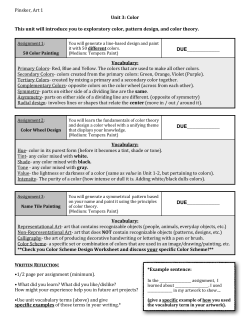 Unit 3-Assignment Sheet (updated)