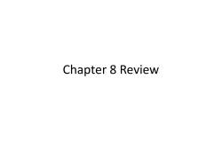 Chapter 8 Review - Lapeer High School