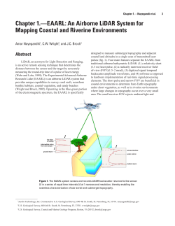Chapter 1.&mdash;EAARL: An Airborne LiDAR System for Mapping