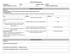 4.2.5 Perseus and Medusa Instructional Sequence
