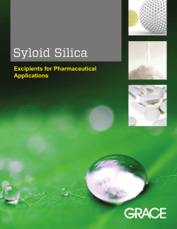 Syloid&reg; Silica