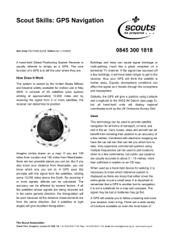 GPS Navigation - The Scout Association