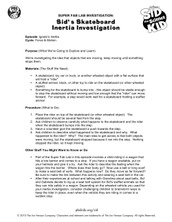 Sid` s Skateboard Inertia Investigation