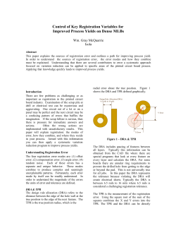 Control of Key Registration Variables for Improved