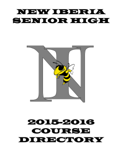 Curriculum - New Iberia Senior High School