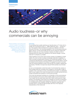 Audio Loudness