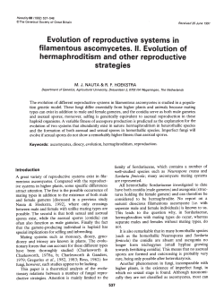 Evolution of reproductive systems in hermaphroditism and