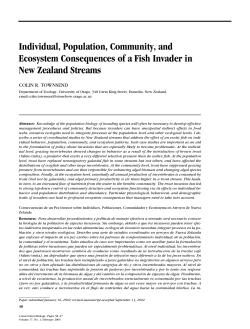 Individual, Population, Community, and Ecosystem Consequences