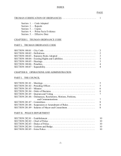 Ordinance Book Redo