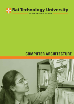computer architecture - Department of Higher Education
