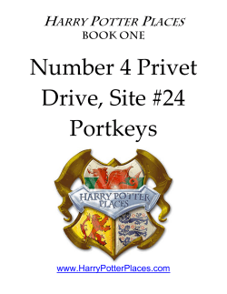 Number 4 Privet Drive (Site #24) Portkeys