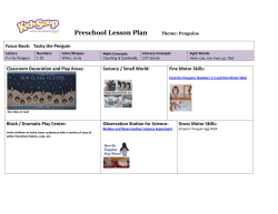 Preschool Lesson Plan