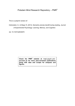 Potsdam Mind Research Repository &ndash; PMR2