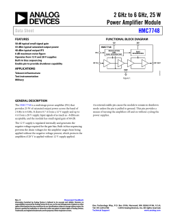 2 GHz to 6 GHz, 25 W Power Amplifier Module HMC7748