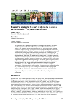 Engaging students through multimodal learning