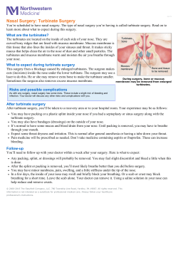 Nasal Surgery: Turbinate Surgery
